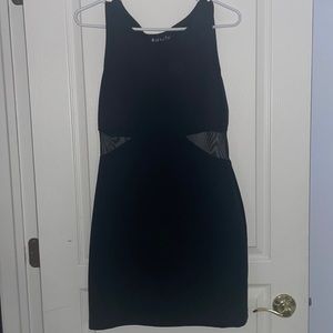 Black mini dress